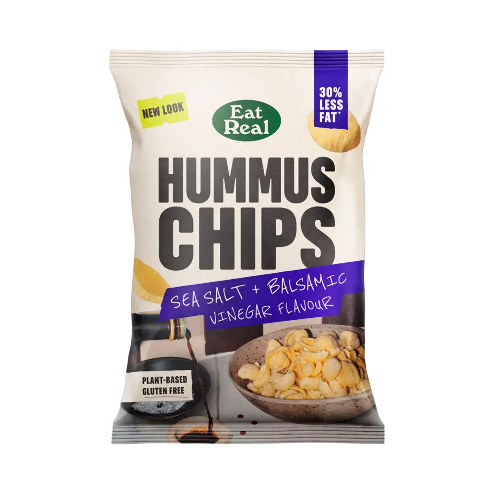 Eat Real Hummus Chips - Sea Salt & Balsamic Vinegar 110g