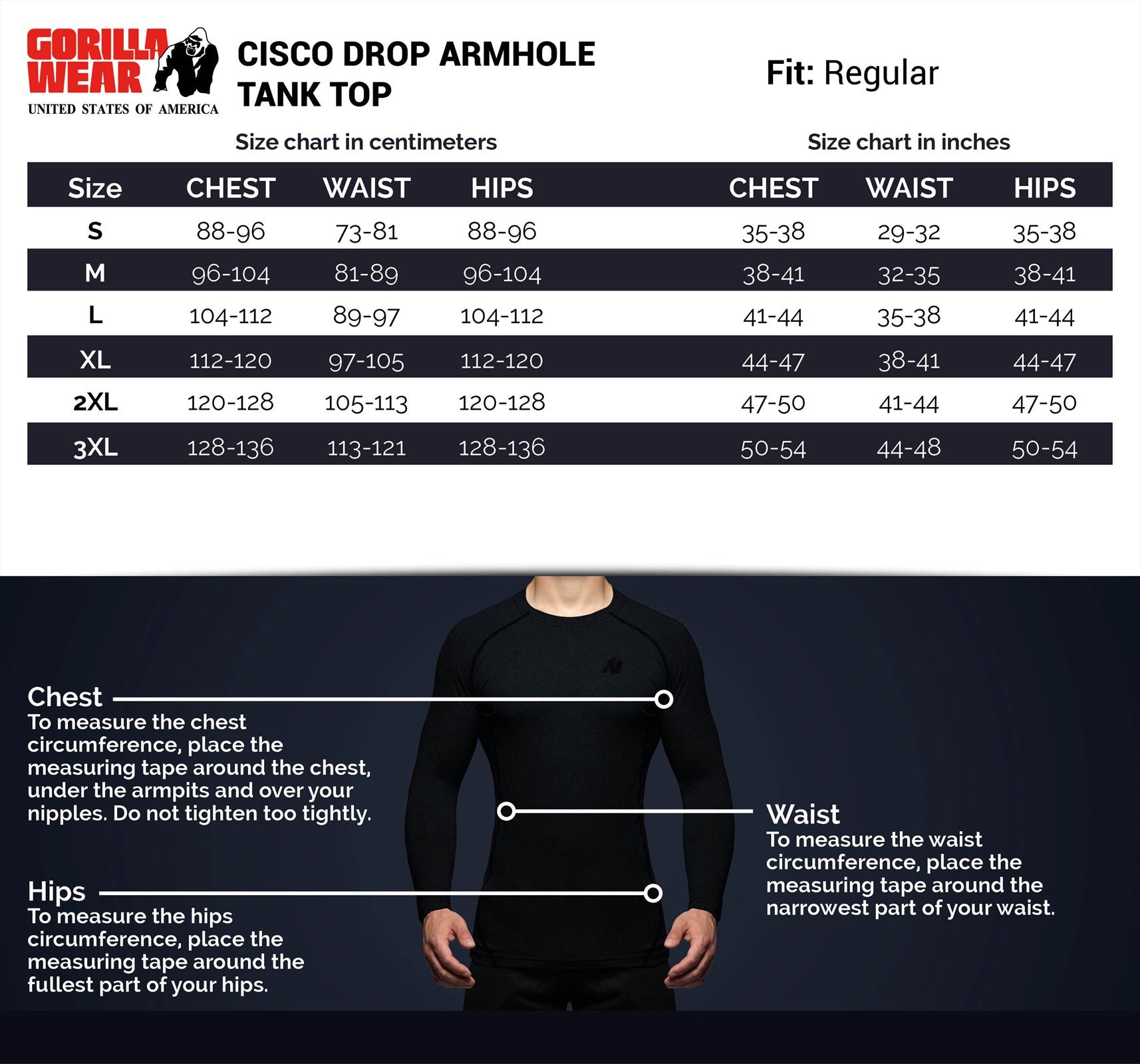 Disco drop armhole tank top