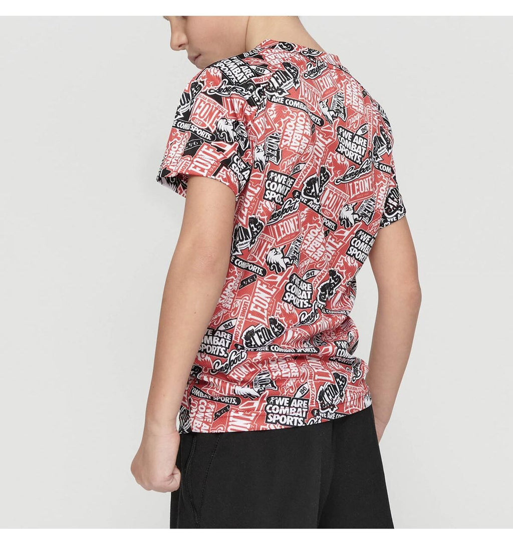 Kids Leone 1947 Patch Workout T-Shirt - Black