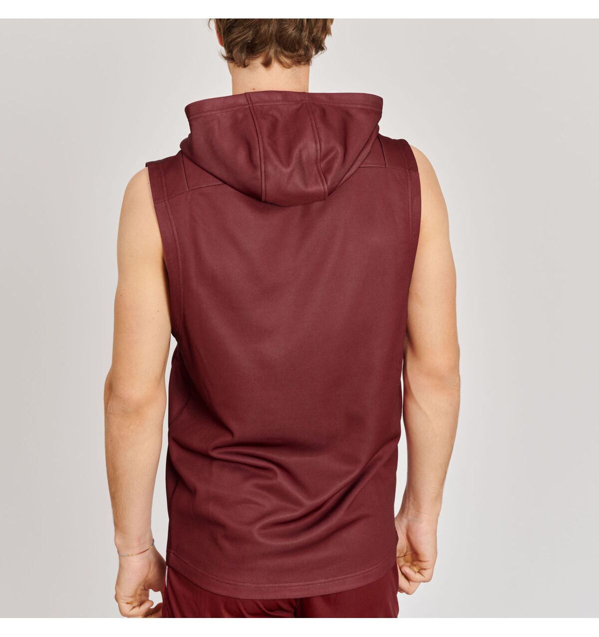 Leone 1947 Logo Sleeveless Sweatshirt ABX110 - Burgundy