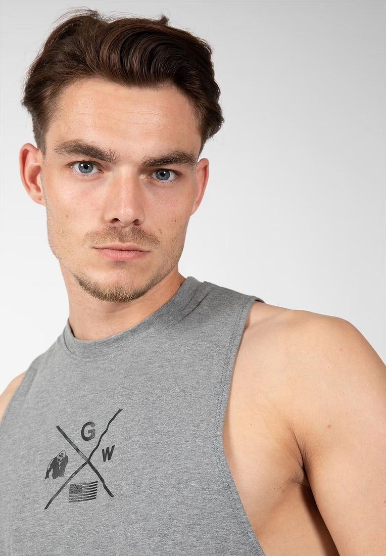 Disco drop armhole tank top