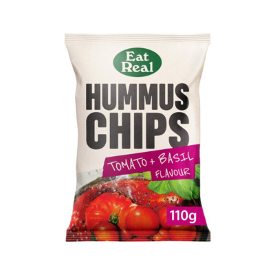 Eat Real Hummus Chips - Tomato & Basil 110g