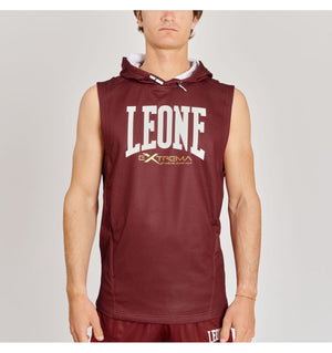 Leone 1947 Logo Sleeveless Sweatshirt ABX110 - Burgundy