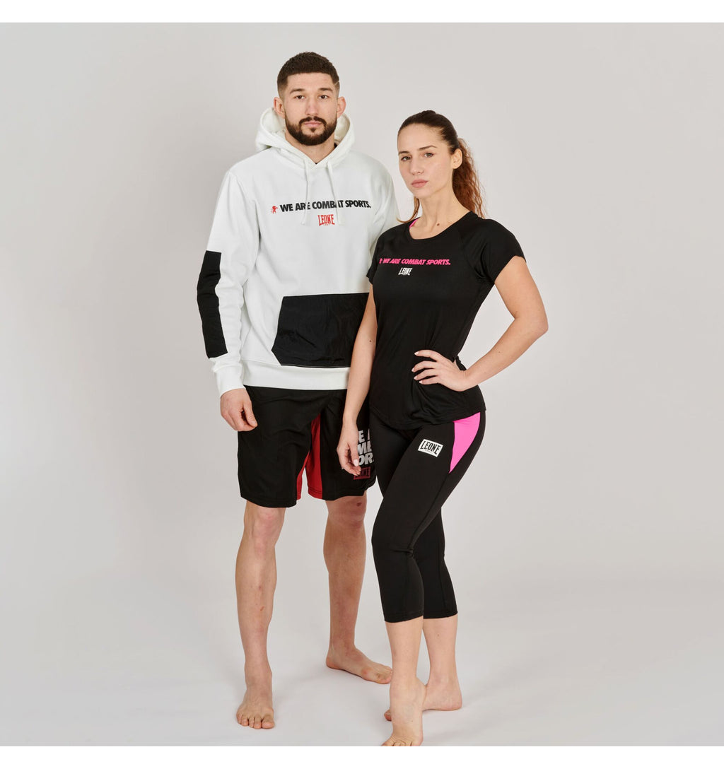 Women's Performance T-Shirt Leone 1947 Logo WACS ABX144 - Black